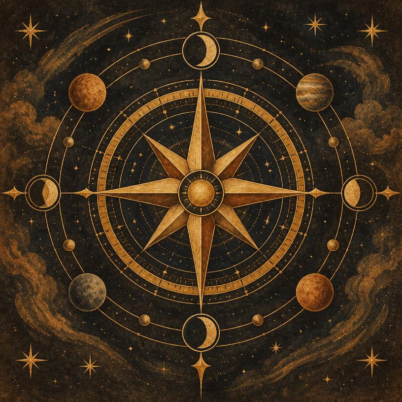 Celestial illustration for Career Reading